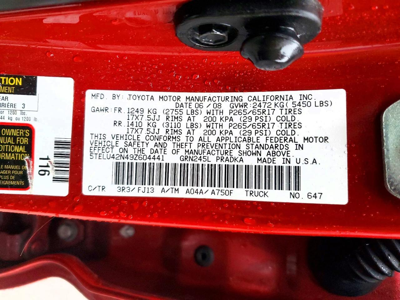 2009 Toyota Tacoma V6