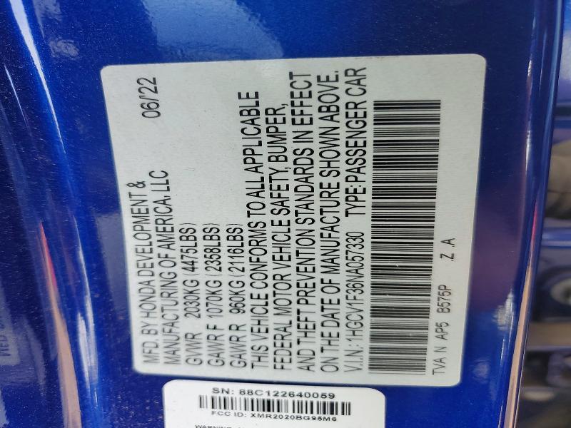 2022 Honda Accord Sport