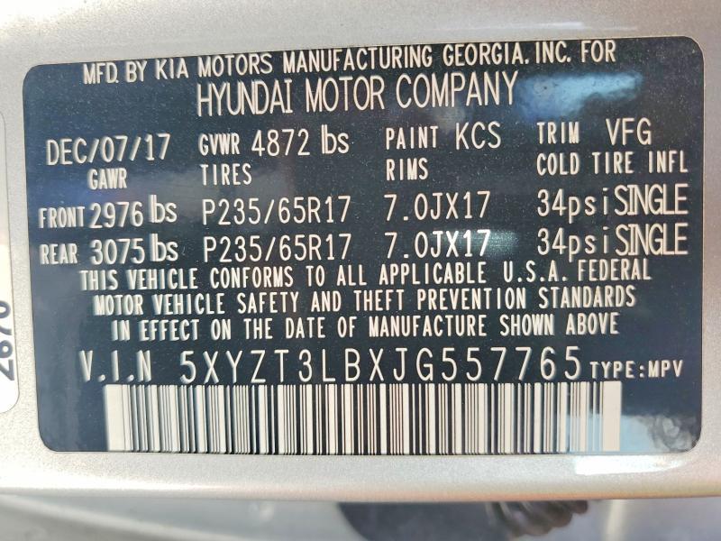 2018 Hyundai Santa fe Sport 2.4l