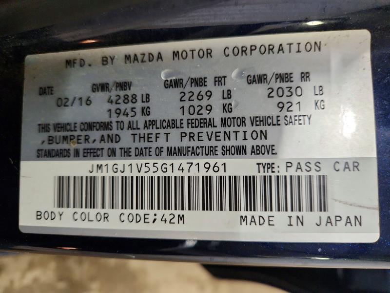 2016 Mazda 6 Touring