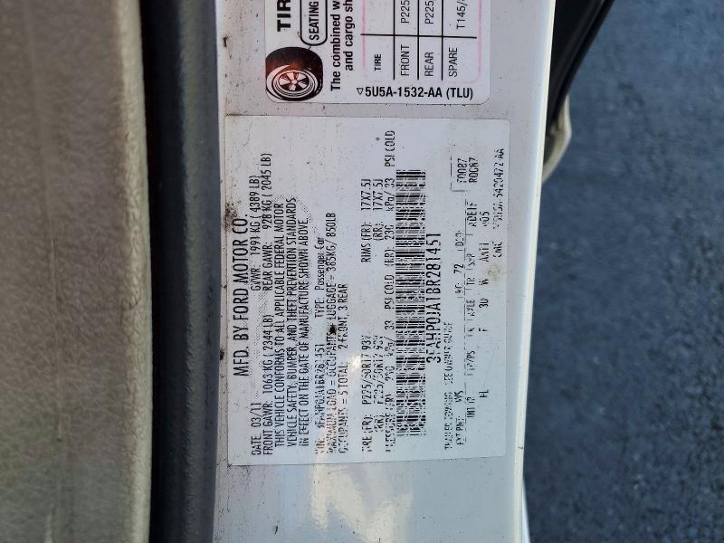 2011 Ford Fusion sel