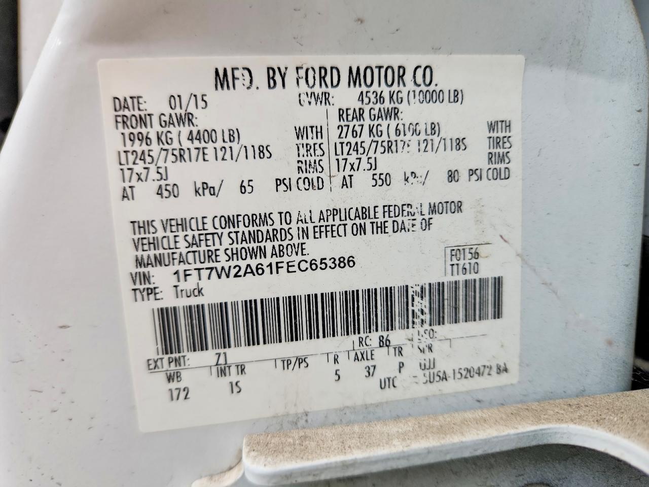 2015 Ford F250 Super Duty