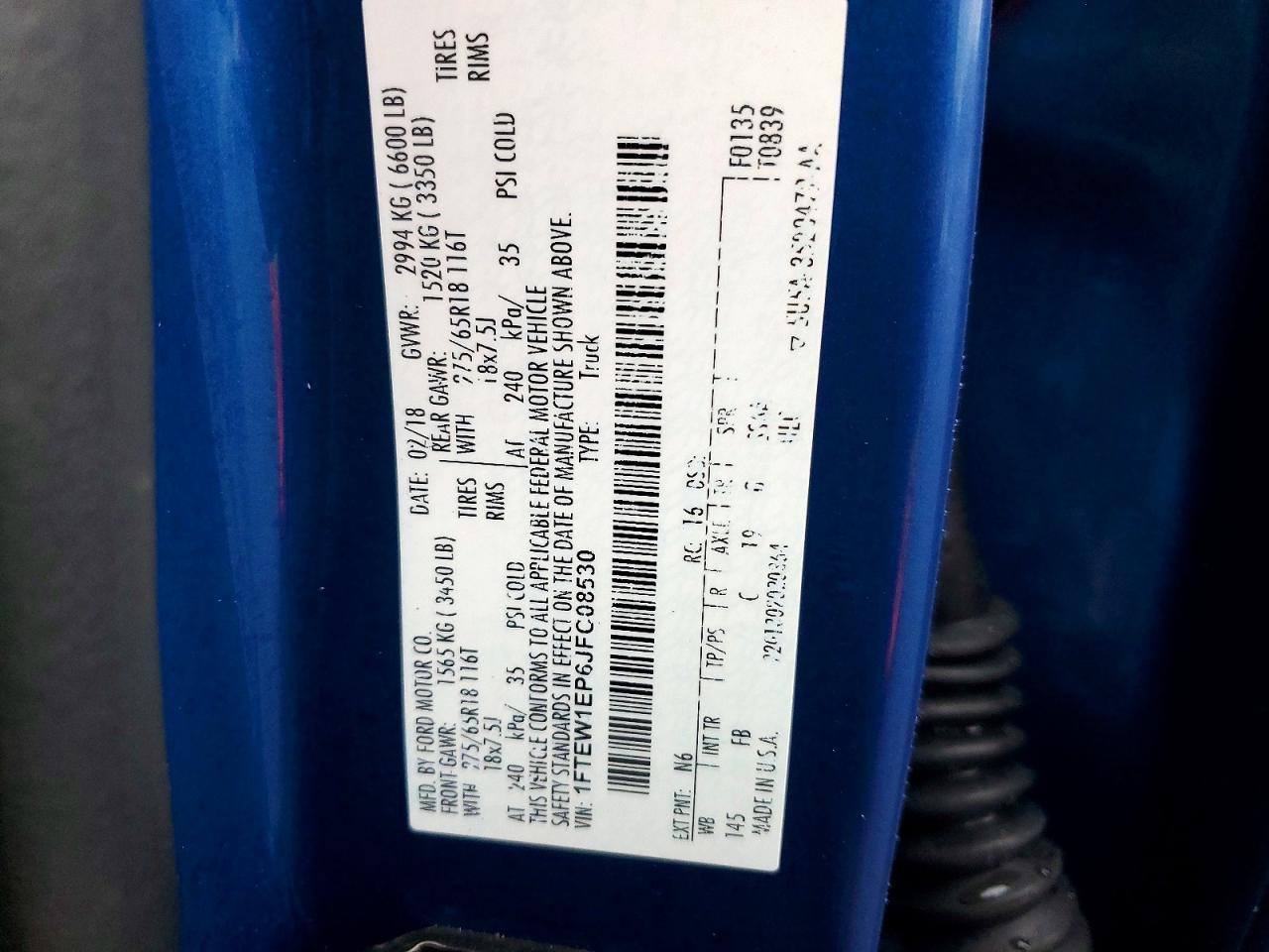 2018 Ford F150 Supercrew