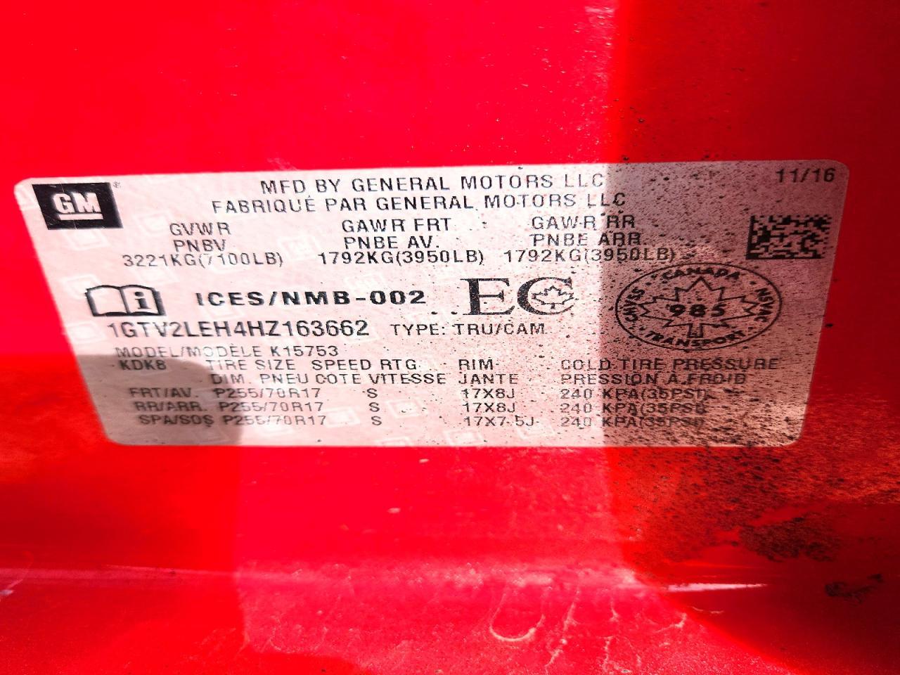 2017 GMC Sierra K1500