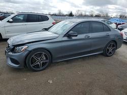 Mercedes-Benz salvage cars for sale: 2018 Mercedes-Benz C 300 4matic