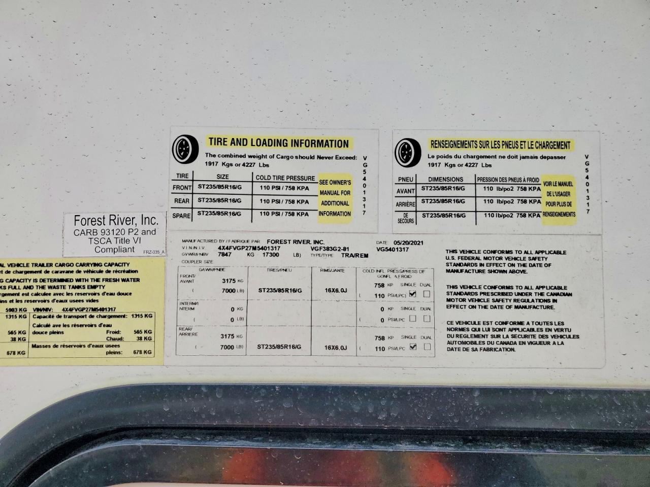 2021 Foresriver 2021 Forest River Rogue Camper