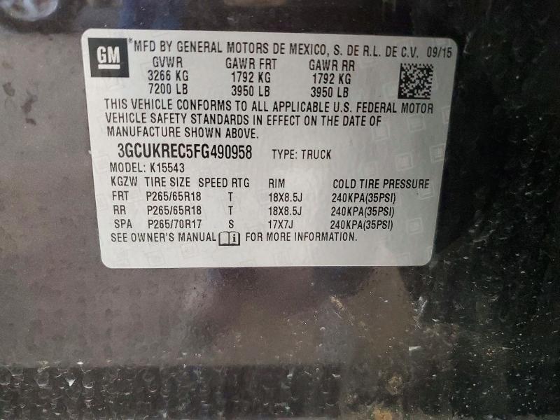 2015 Chevrolet Silverado K1500 LT