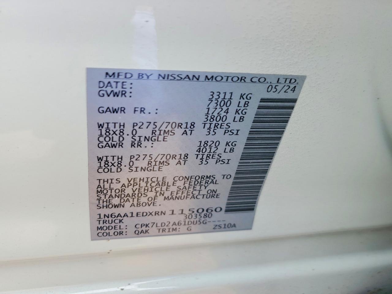 2024 Nissan Titan PRO-4X
