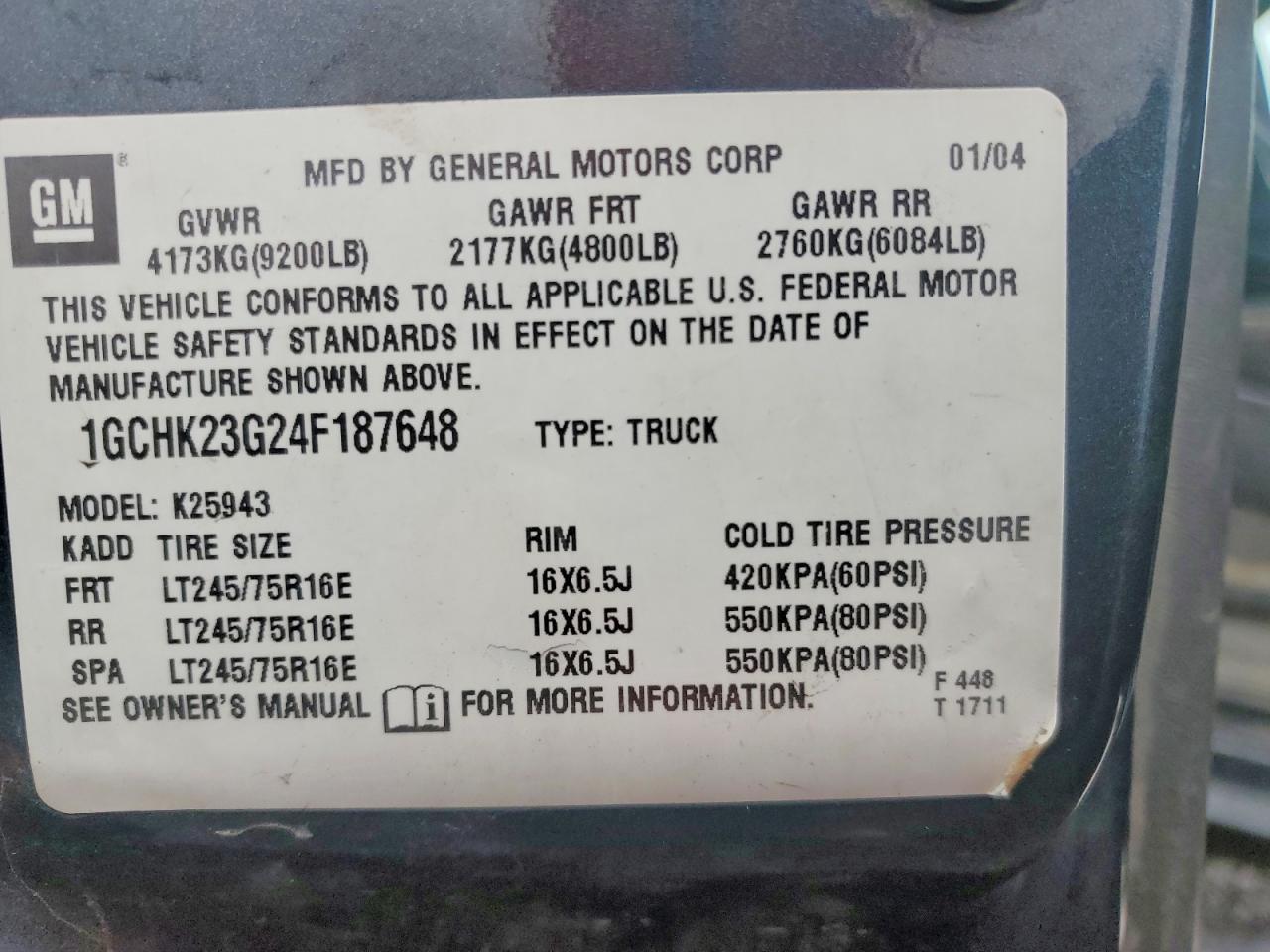 2004 Chevrolet Silverado K2500 Heavy Duty