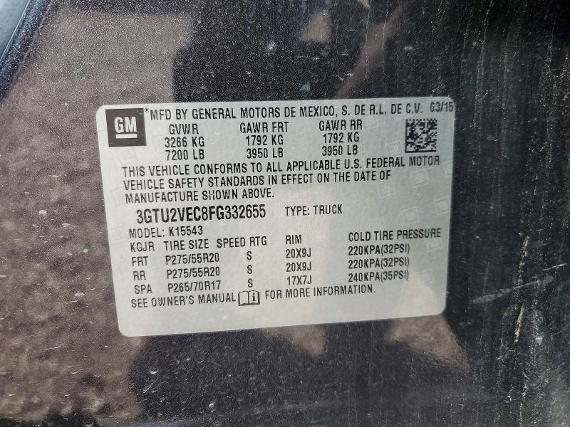 2015 GMC Sierra K1500 slt