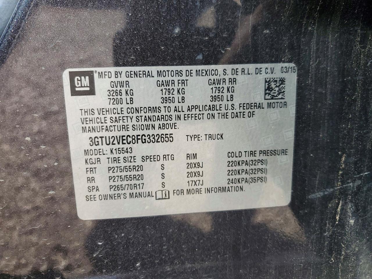 2015 GMC Sierra K1500 SLT