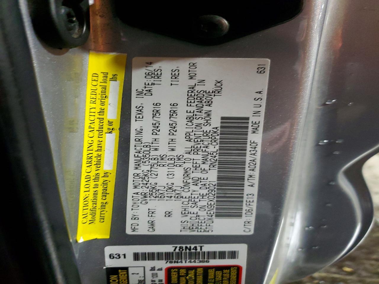 2014 Toyota Tacoma Base