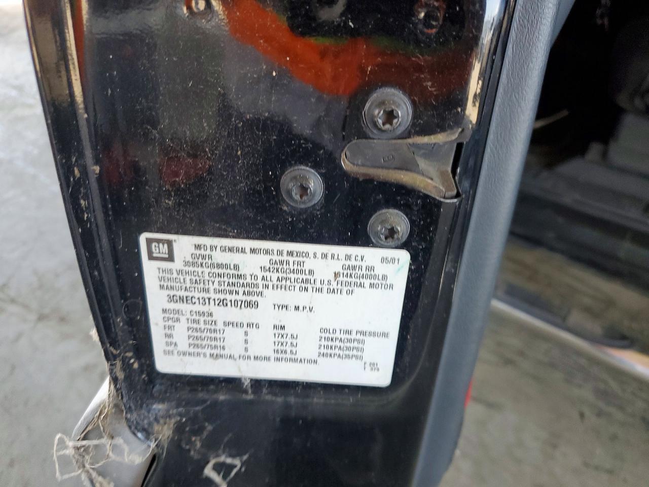 2002 Chevrolet Avalanche C1500