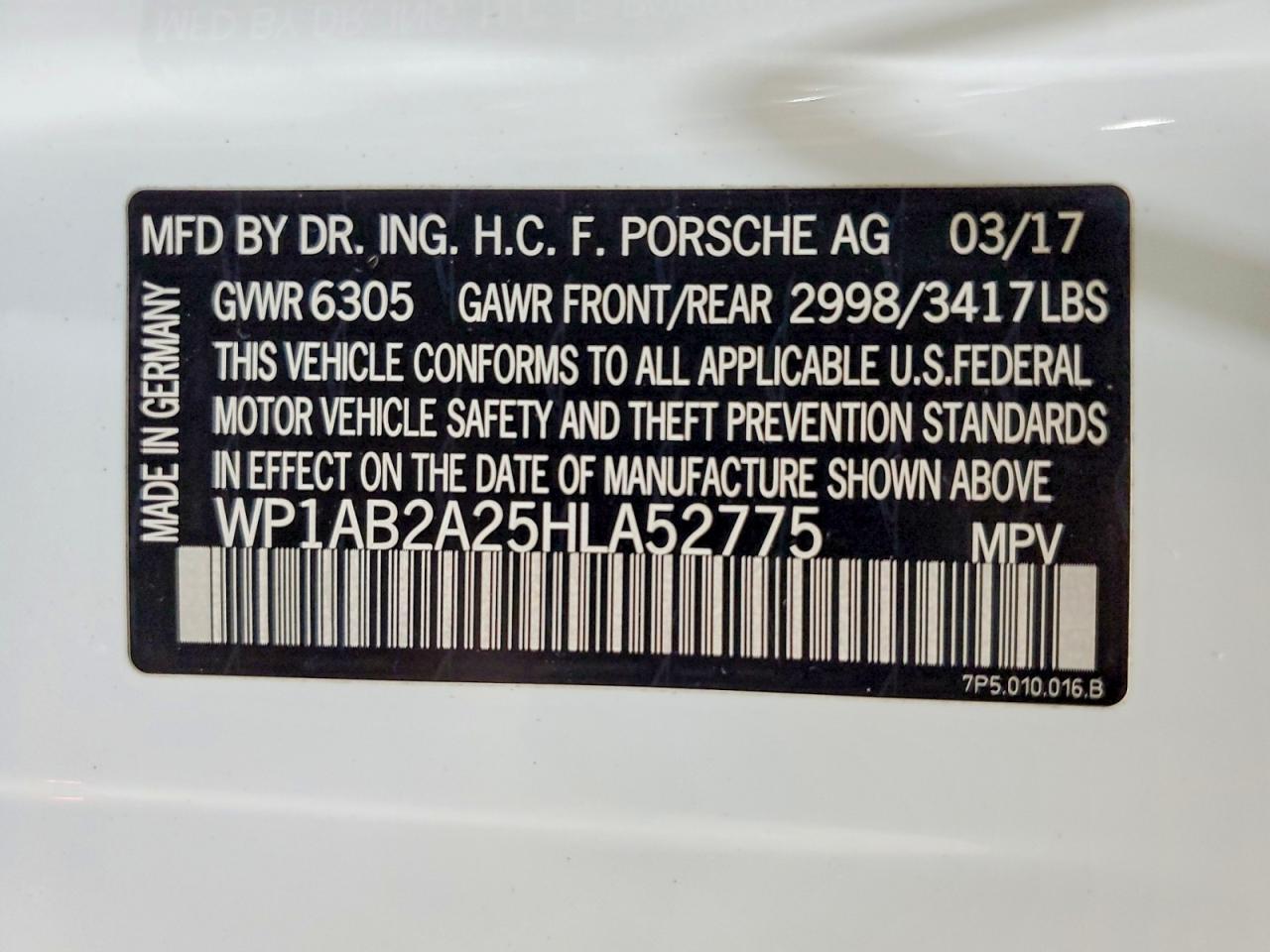 2017 Porsche Cayenne s