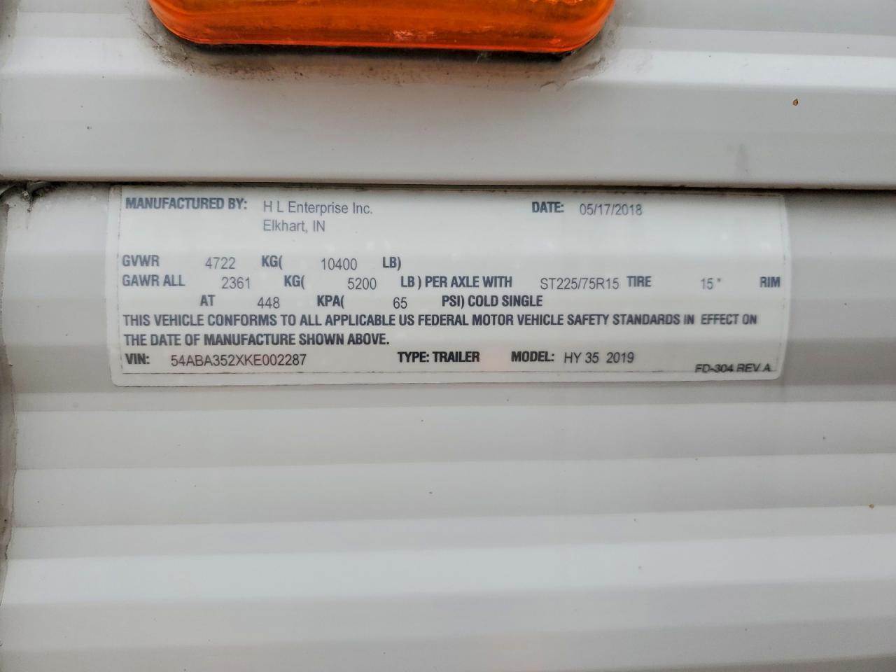 2019 Hy-Line 35 Camper