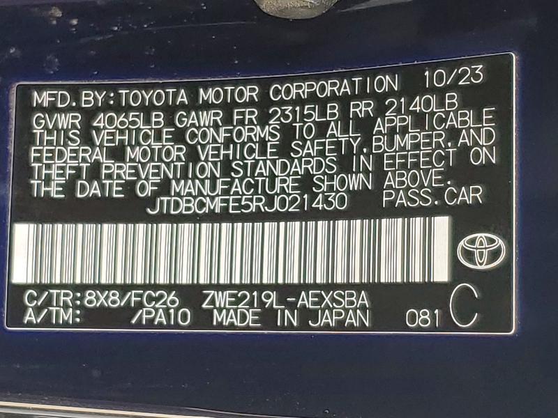 2024 Toyota Corolla Hybrid se