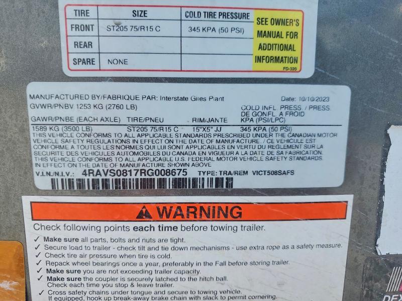 2024 Interstate VICT508SAFS Enclosed Cargo Trailer