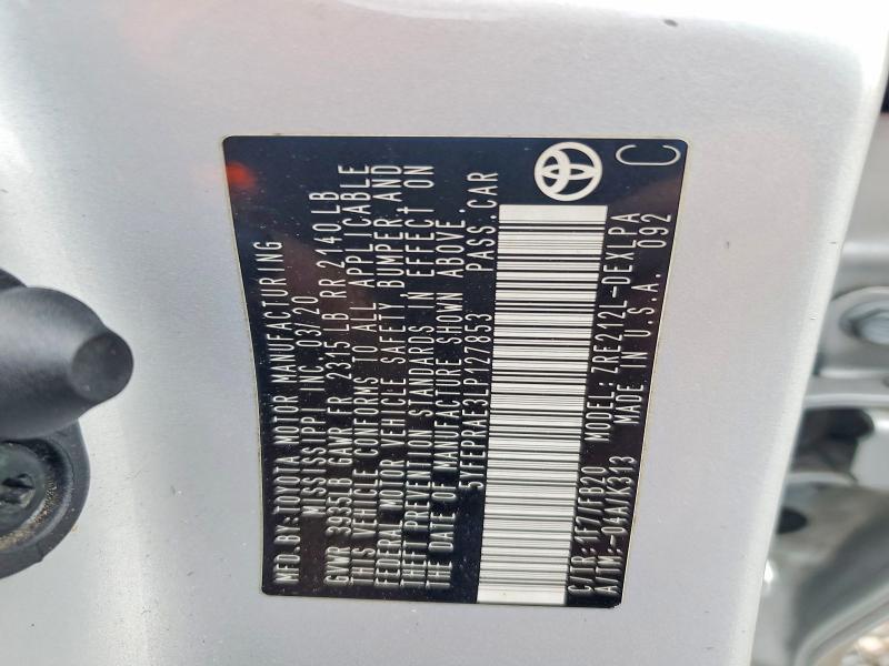 2020 Toyota Corolla le