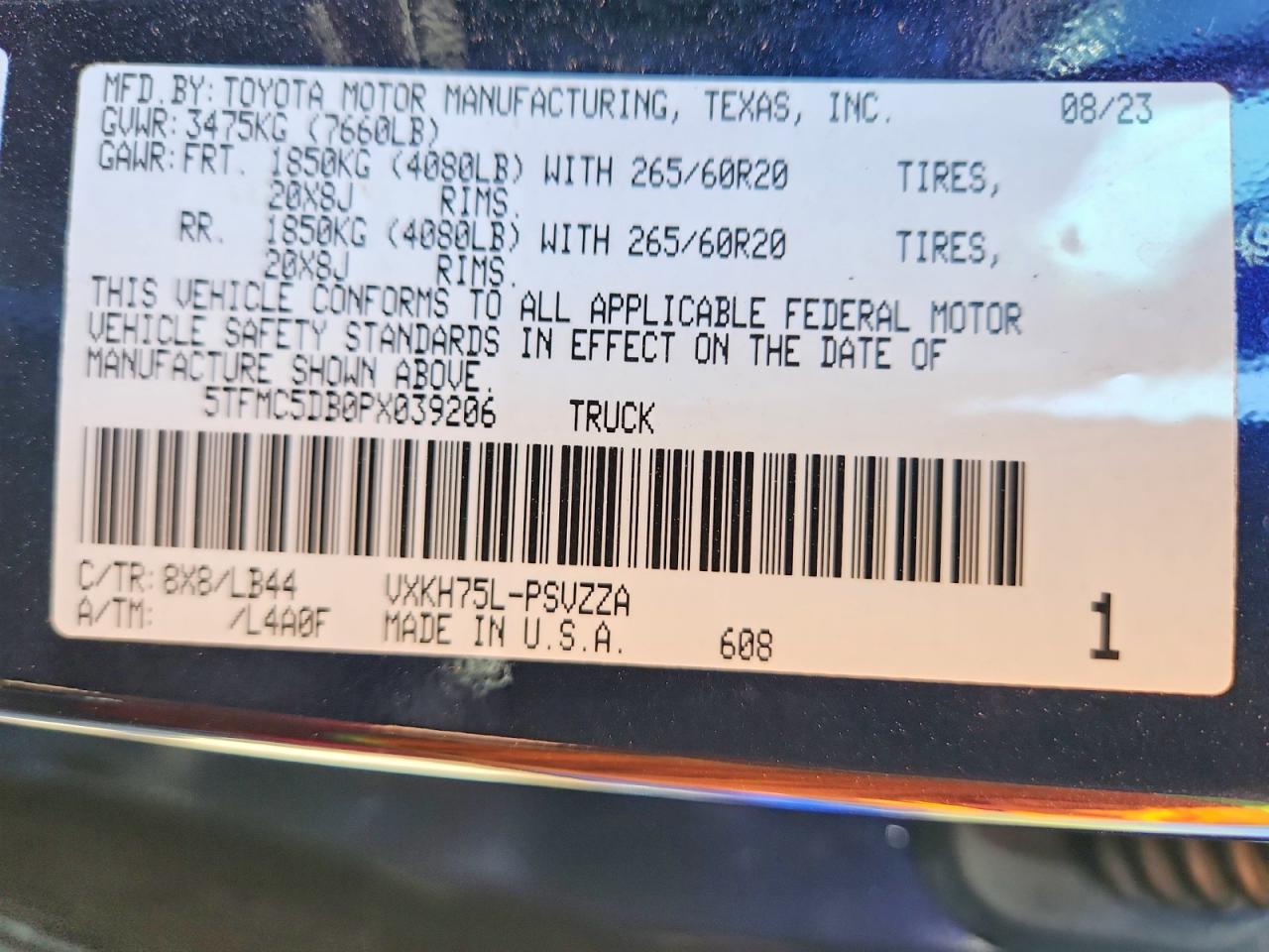 2023 Toyota Tundra 1794 Edition HV