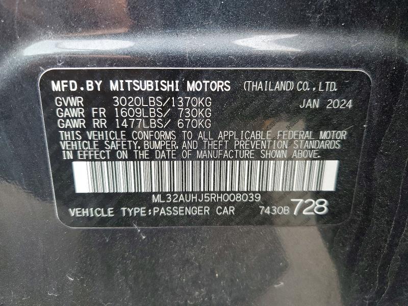 2024 Mitsubishi Mirage es