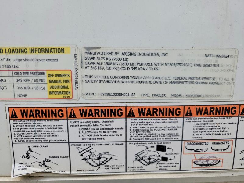 2024 Arising Industries Enclosed Cargo Trailer