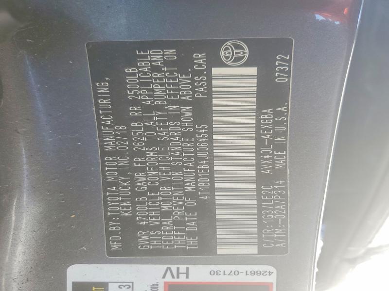 2018 Toyota Avalon Hybrid xle Premium