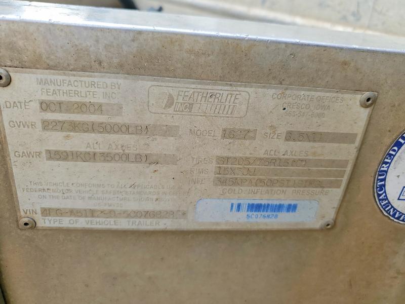 2004 Feathrlite 2004 Featherlite 1627 Fiber Optic Splicing Trailer