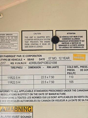 2013 Ic Corporation CE Series School-School Bus