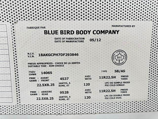 2013 Bluebird Vision-School Bus