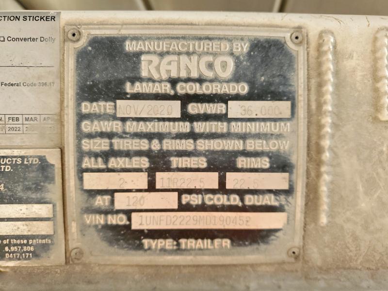 2021 Rance Dump Trailer