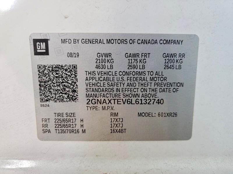 2020 Chevrolet Equinox lt