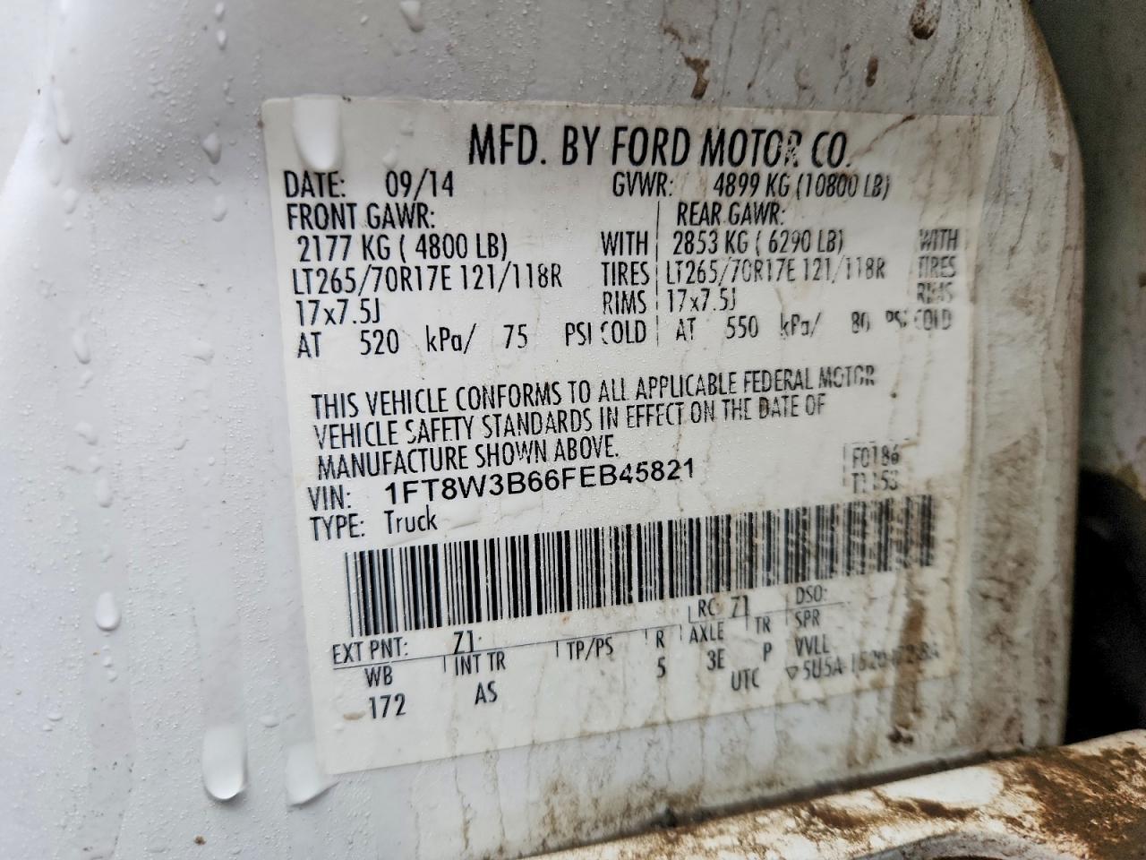 2015 Ford F350 Super Duty Utility / Service Truck