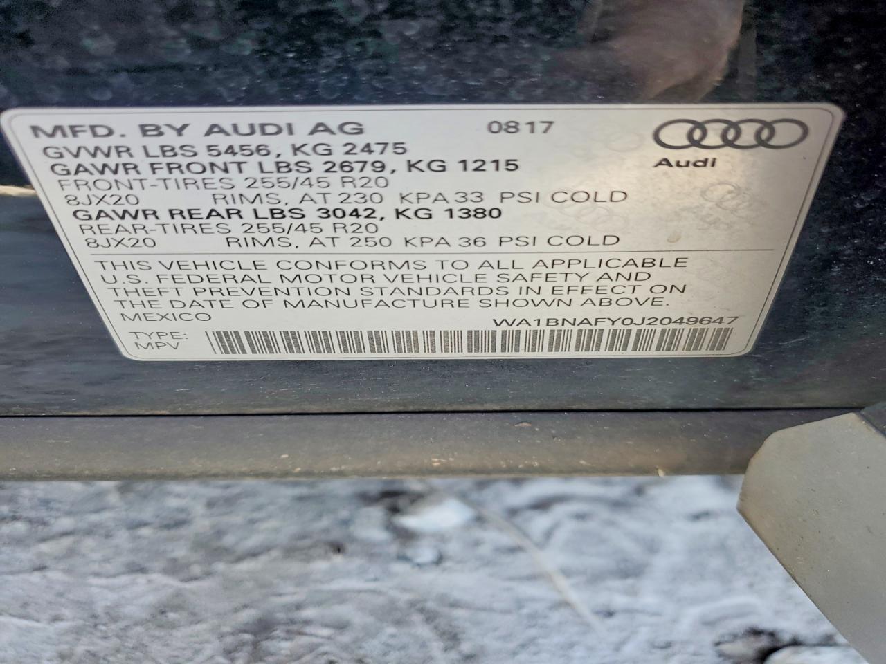 2018 Audi Q5 Premium Plus