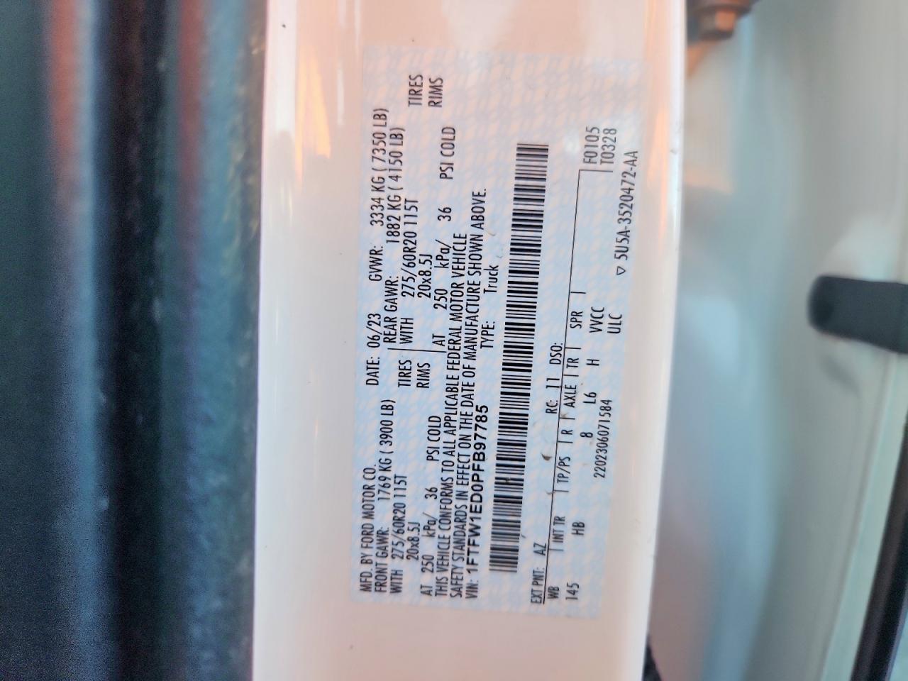 2023 Ford F150 Supercrew