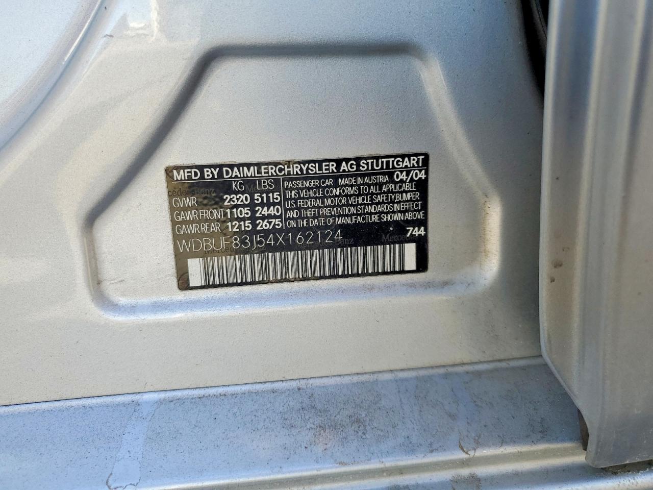2004 Mercedes-Benz E 500 4matic