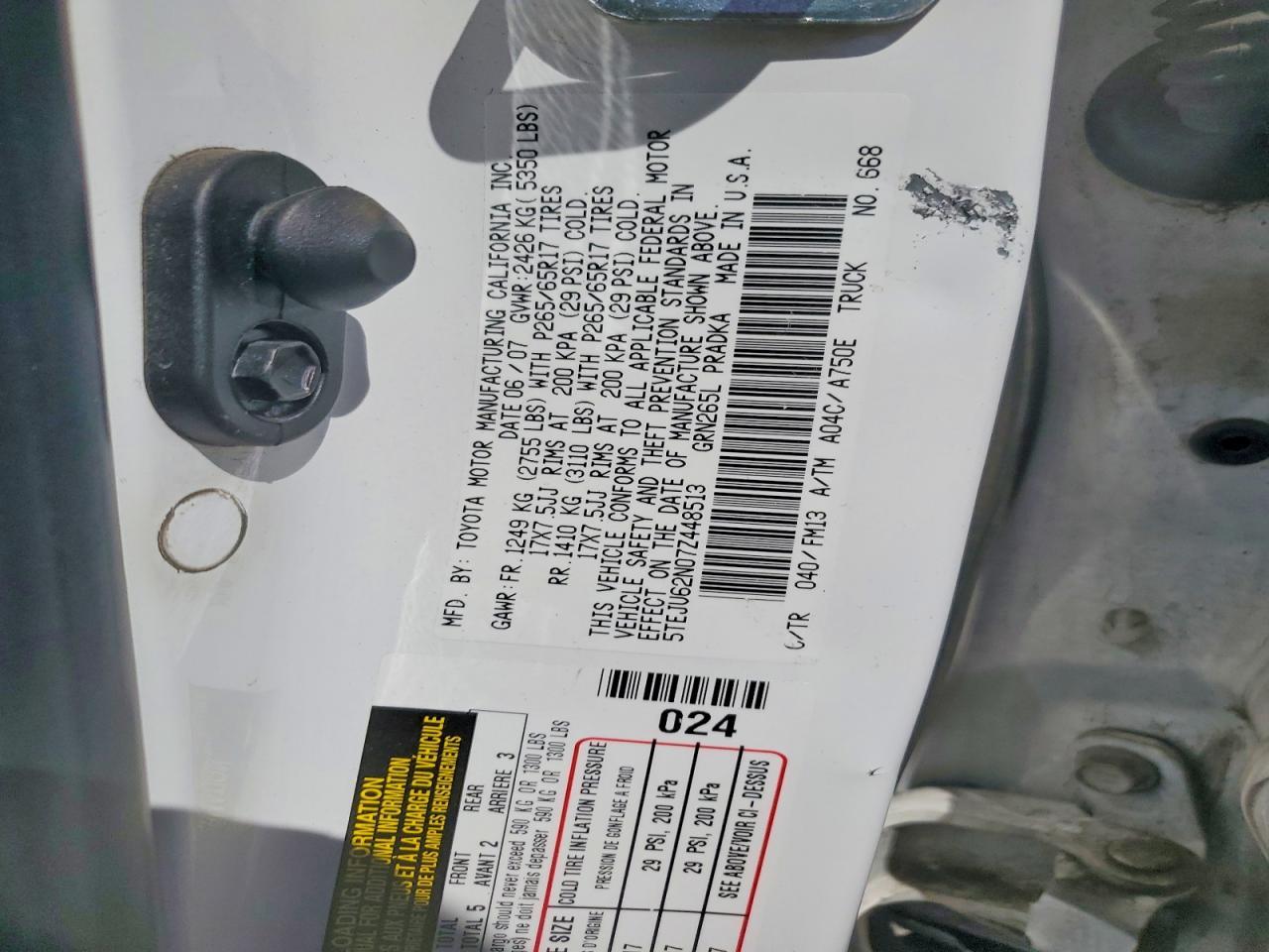 2007 Toyota Tacoma Double Cab Prerunner