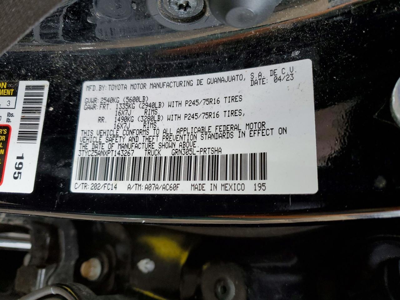 2023 Toyota Tacoma SR5 V6