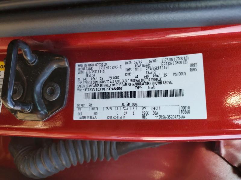 2015 Ford F150 Supercrew