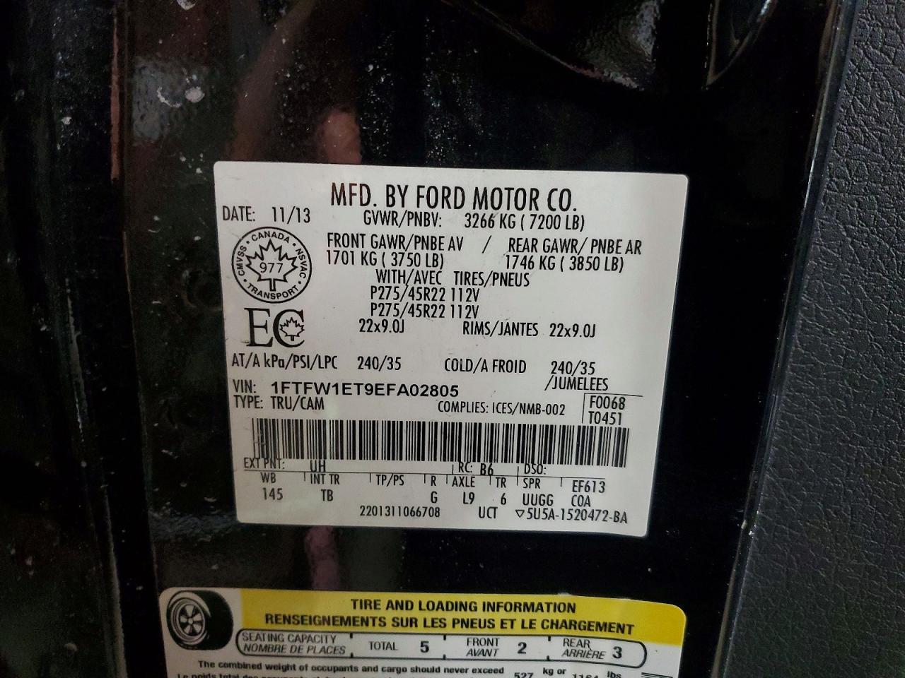 2014 Ford F150 Supercrew