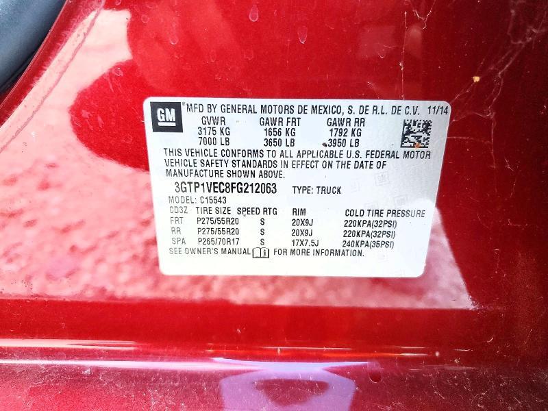 2015 GMC Sierra C1500 slt