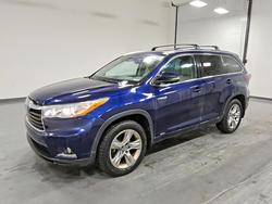 2016 Toyota Highlander Hybrid Limited Platinum en venta en Assonet, MA