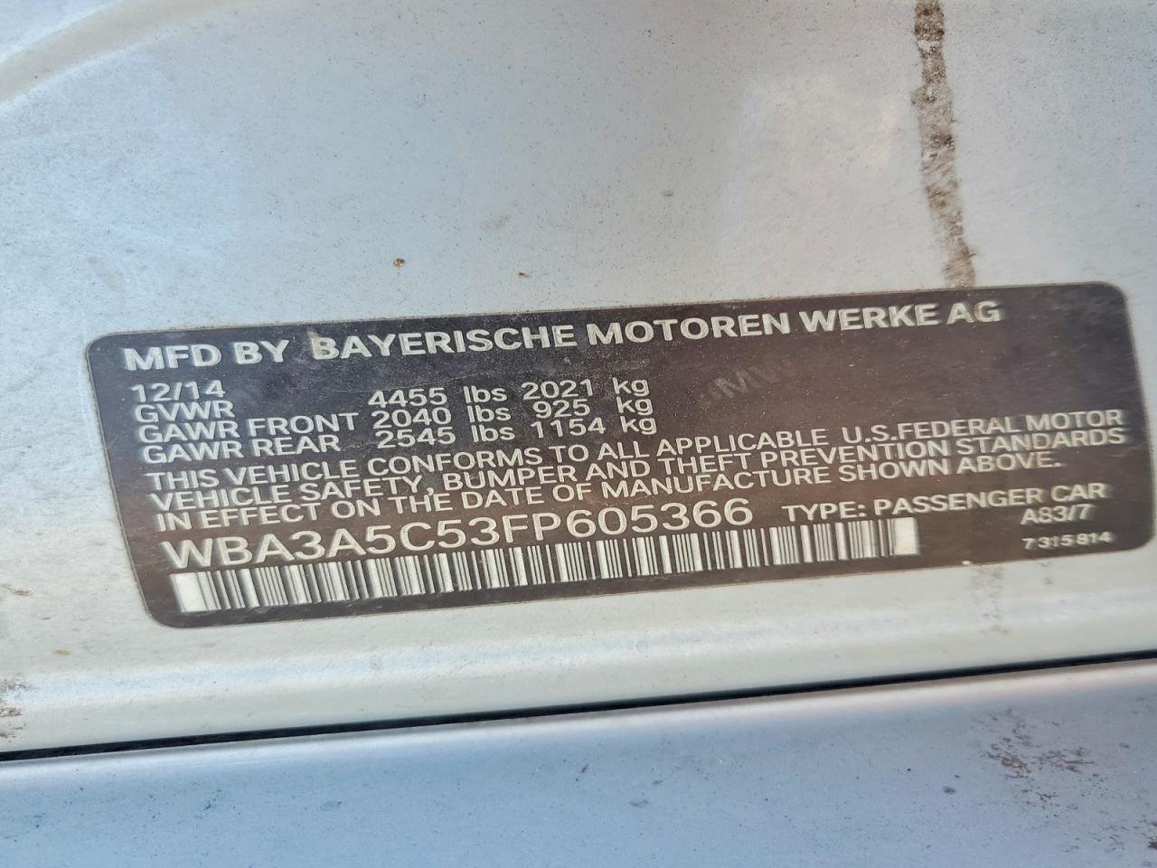2015 BMW 328 i