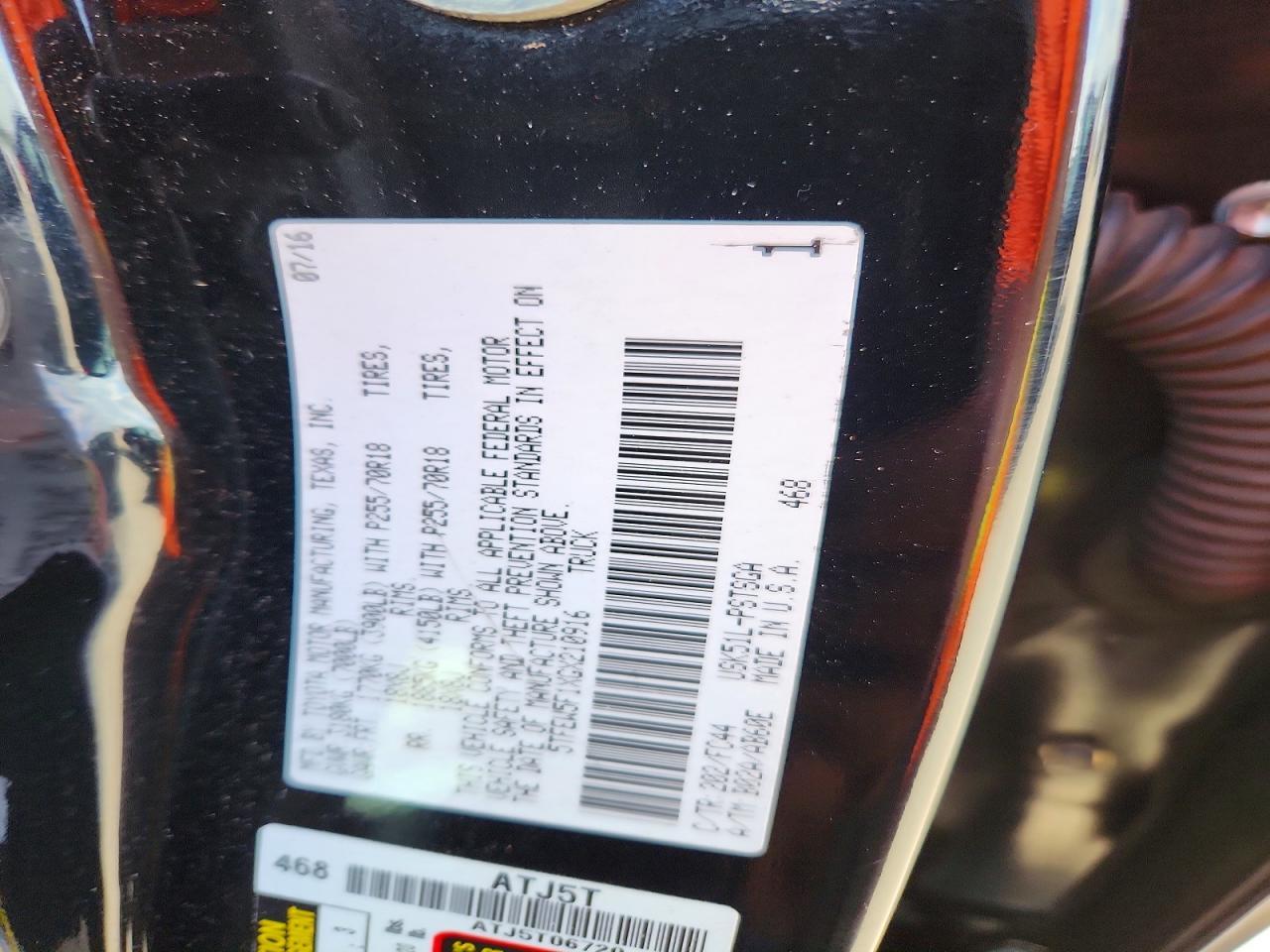 2016 Toyota Tundra SR5