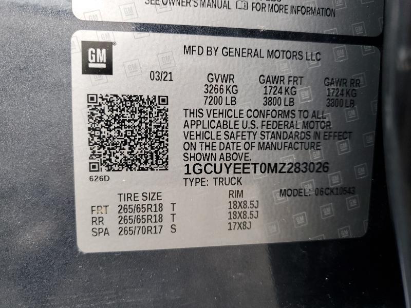 2021 Chev Rolet Silverado K1500 RST Diesel 4WD