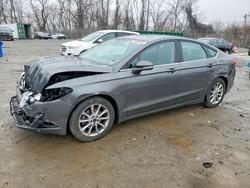 Salvage cars for sale from Copart Baltimore, MD: 2017 Ford Fusion se