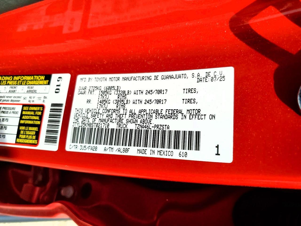 2025 Toyota Tacoma SR