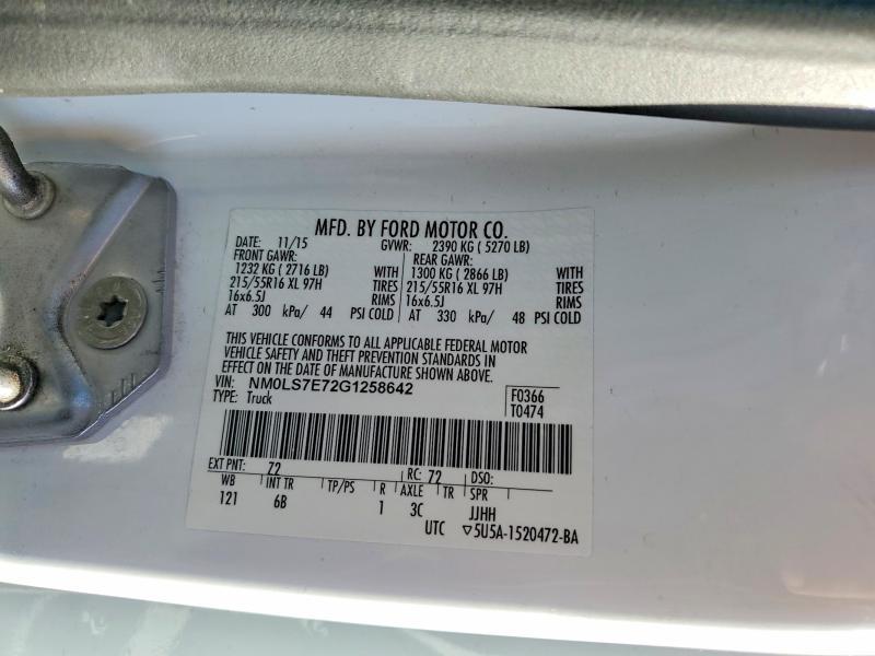 2016 Ford Transit Connect Delivery Van