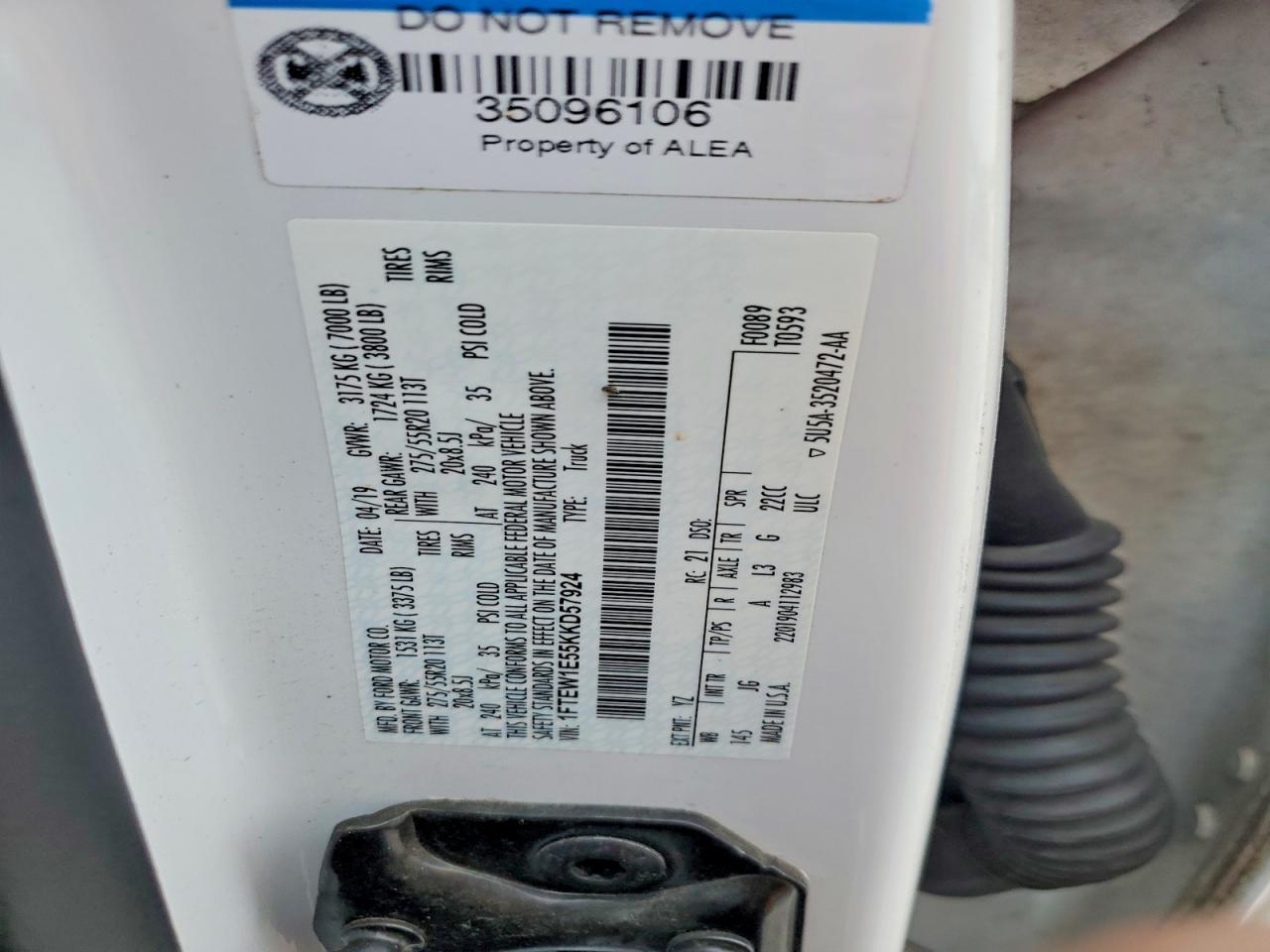 2019 Ford F150 Supercrew