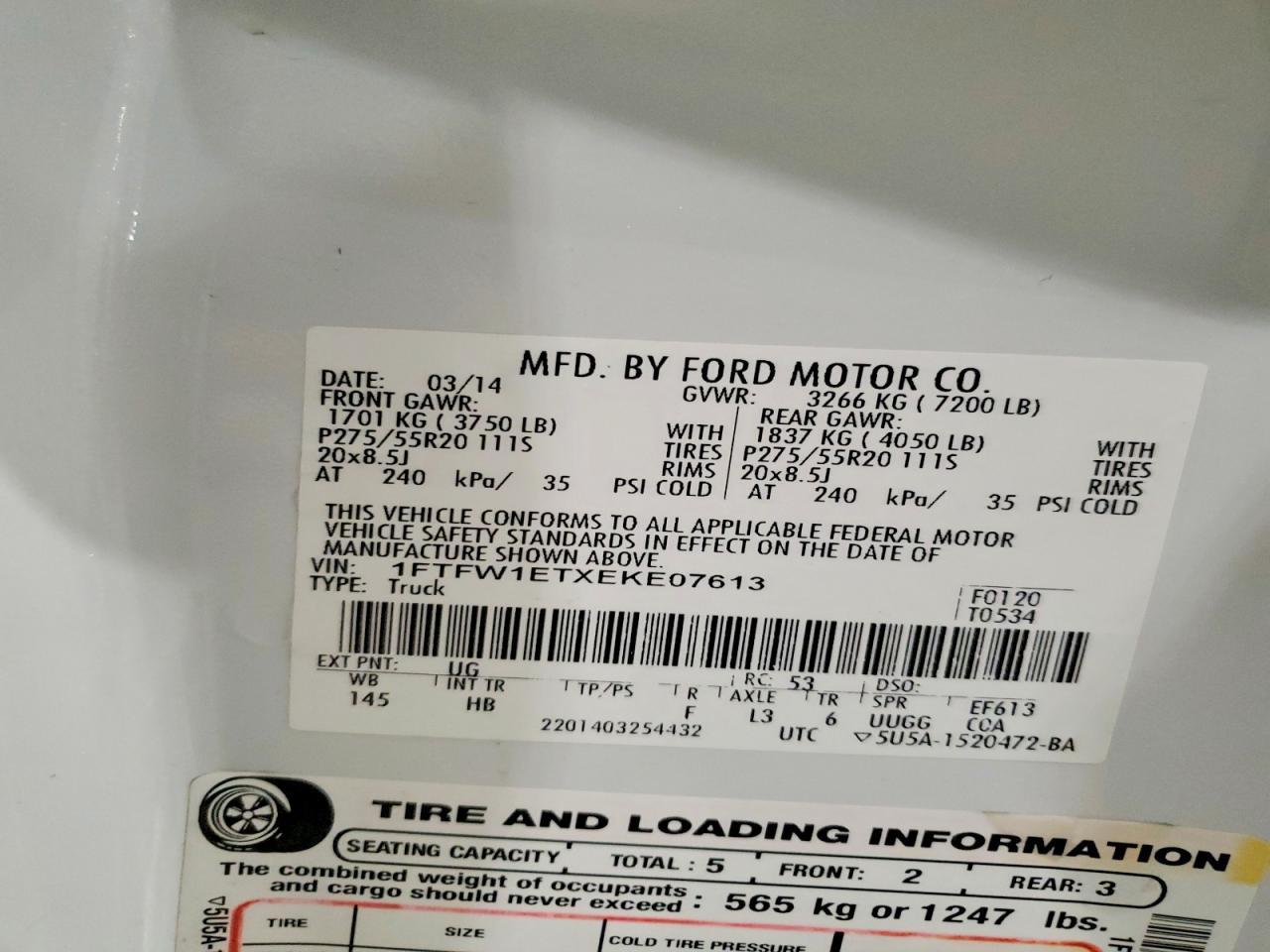 2014 Ford F150 Supercrew