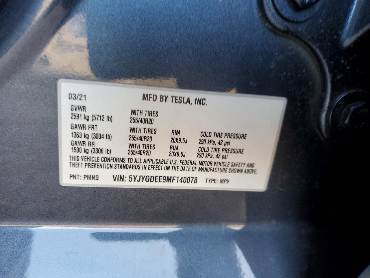 2021 Tesla Model y